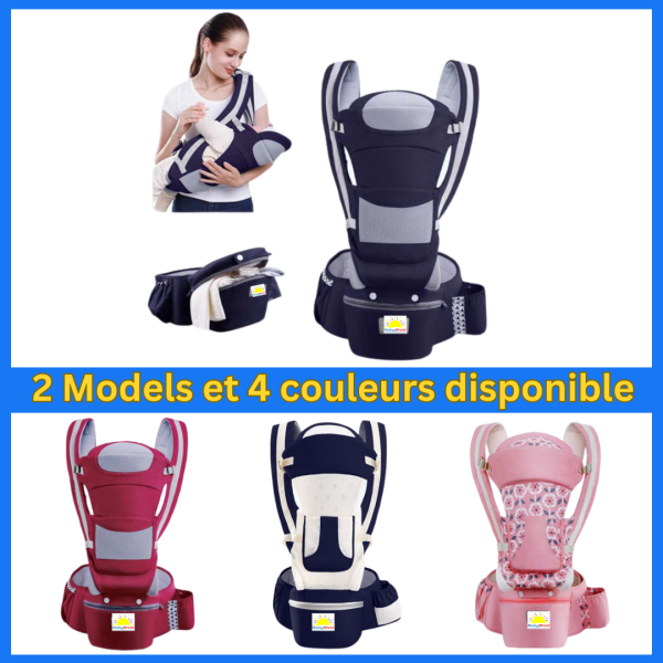 3 en 1 Porte bébé ergonomique bleue marine - Image 7